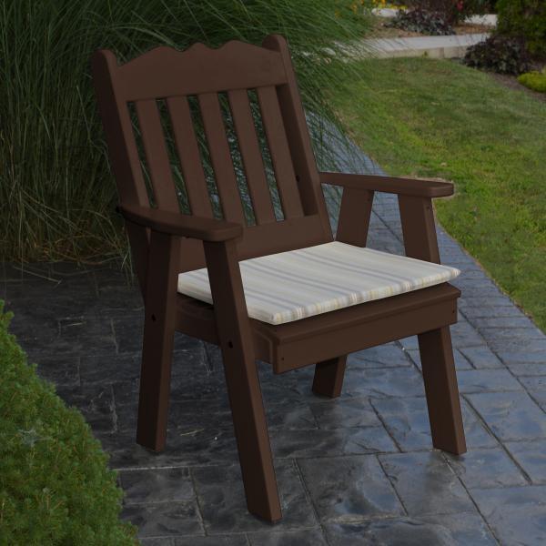 A &amp; L Furniture Recycled Plastic Poly Royal English Chair Outdoor Chairs Aruba Blue