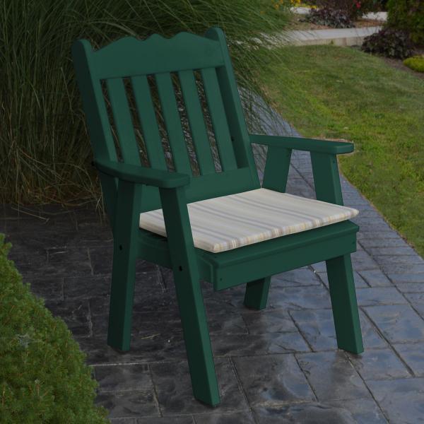 A &amp; L Furniture Recycled Plastic Poly Royal English Chair Outdoor Chairs Aruba Blue