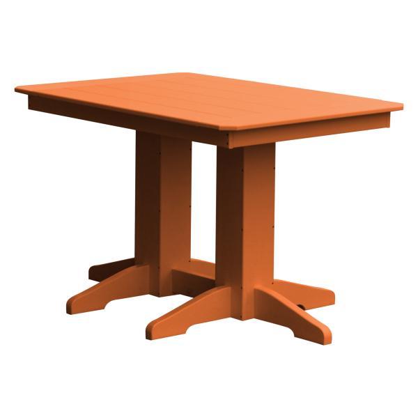 A &amp; L Furniture Recycled Plastic Rectangular Dining Table