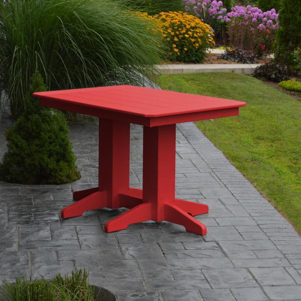 A &amp; L Furniture Recycled Plastic Rectangular Dining Table