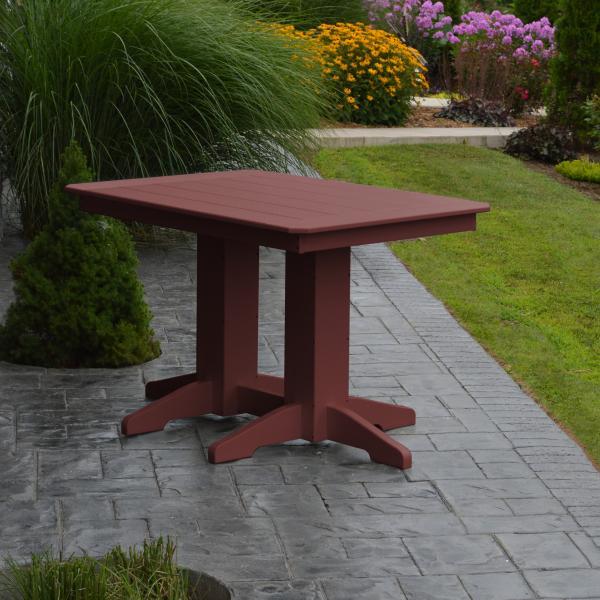 A &amp; L Furniture Recycled Plastic Rectangular Dining Table