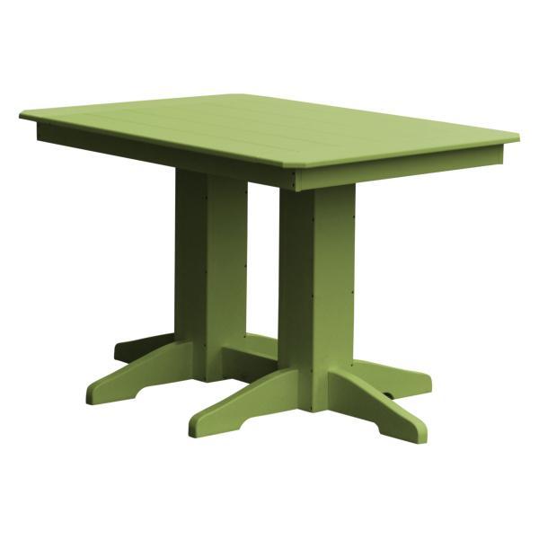 A &amp; L Furniture Recycled Plastic Rectangular Dining Table