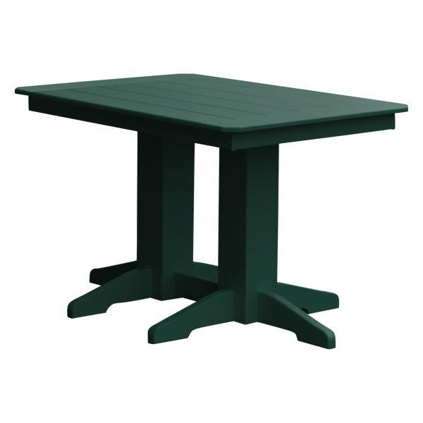 A &amp; L Furniture Recycled Plastic Rectangular Dining Table