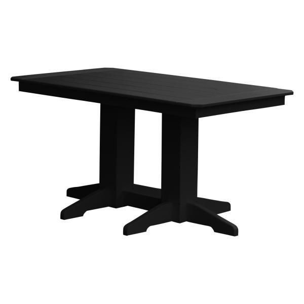 A &amp; L Furniture Recycled Plastic Rectangular Dining Table
