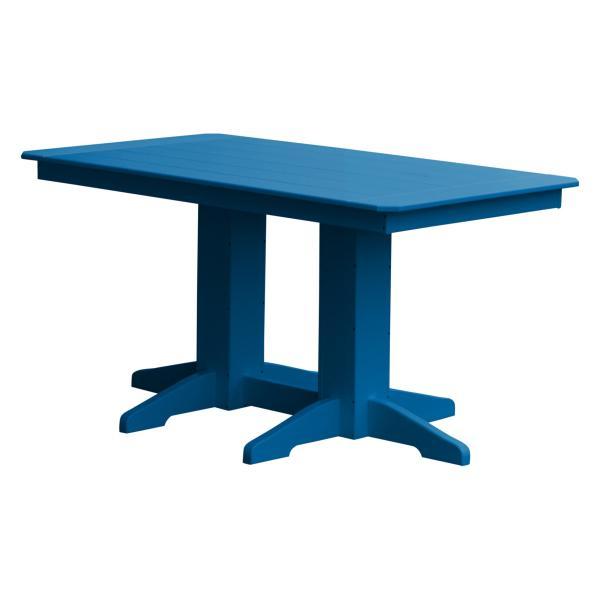 A &amp; L Furniture Recycled Plastic Rectangular Dining Table