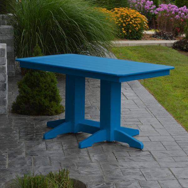 A &amp; L Furniture Recycled Plastic Rectangular Dining Table