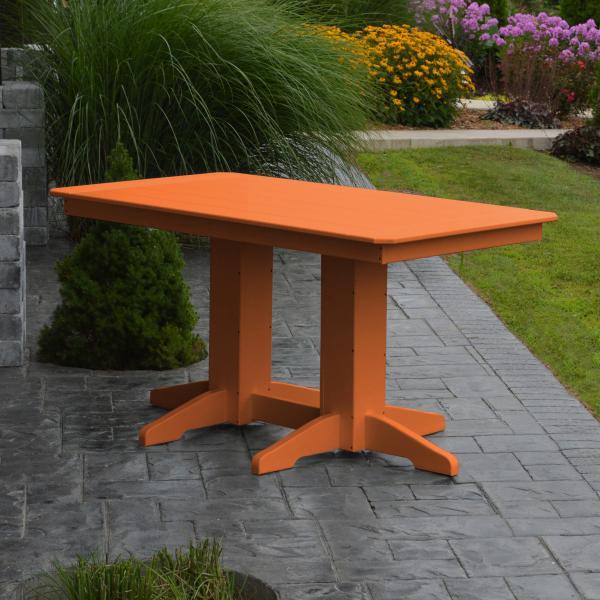 A &amp; L Furniture Recycled Plastic Rectangular Dining Table