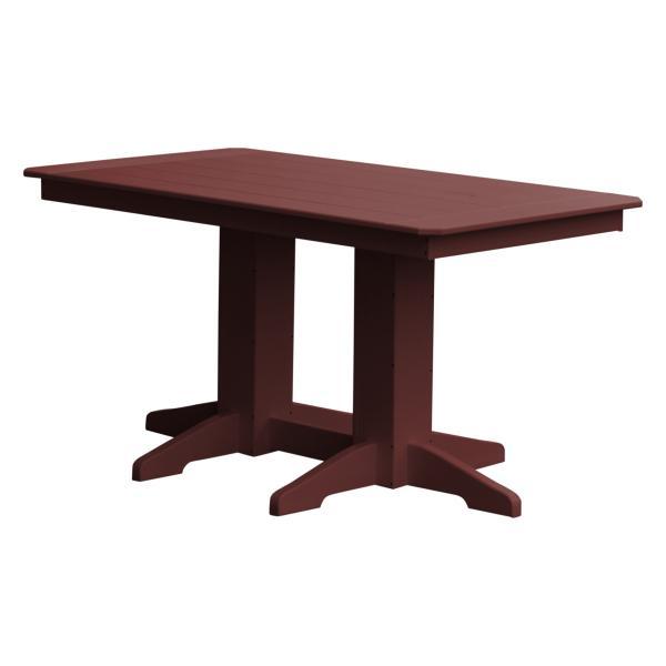 A &amp; L Furniture Recycled Plastic Rectangular Dining Table