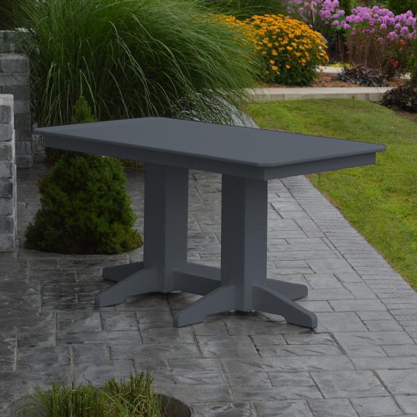 A &amp; L Furniture Recycled Plastic Rectangular Dining Table