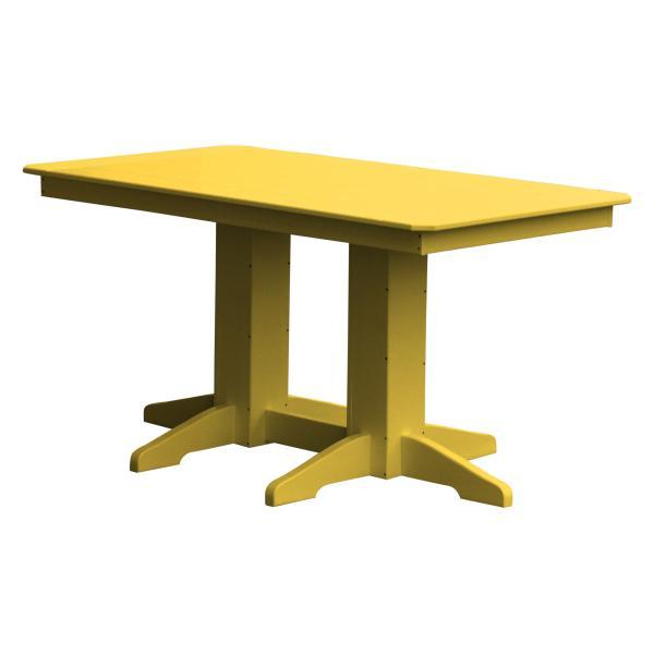 A &amp; L Furniture Recycled Plastic Rectangular Dining Table