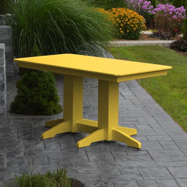 A &amp; L Furniture Recycled Plastic Rectangular Dining Table
