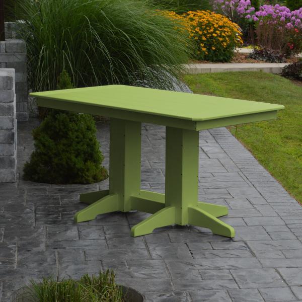 A &amp; L Furniture Recycled Plastic Rectangular Dining Table