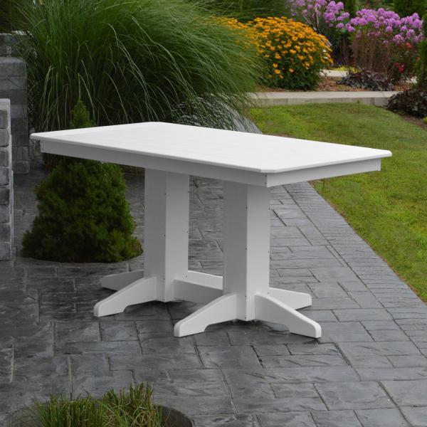A &amp; L Furniture Recycled Plastic Rectangular Dining Table