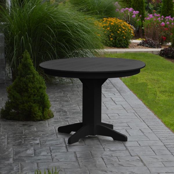 A &amp; L Furniture Recycled Plastic Round Dining Table Table 33" / Aruba Blue