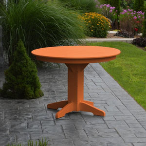 A & L Furniture Recycled Plastic Round Dining Table Table 33" / Aruba Blue