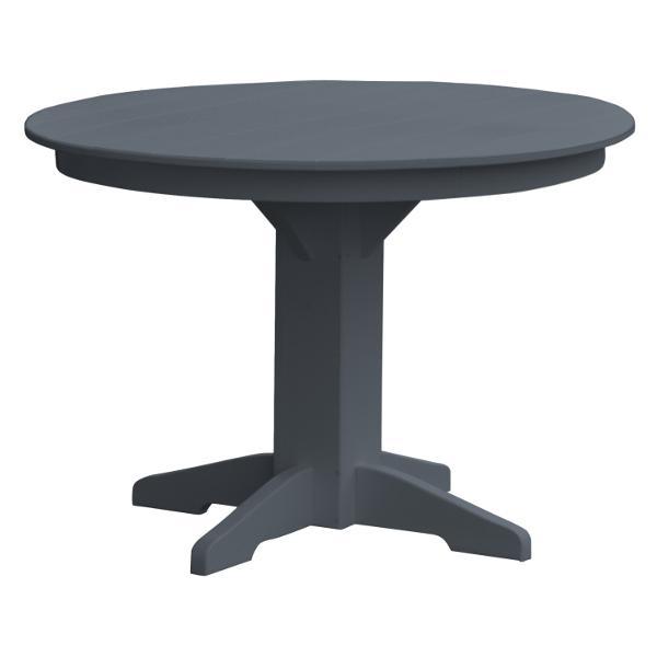 A &amp; L Furniture Recycled Plastic Round Dining Table Table 33" / Aruba Blue