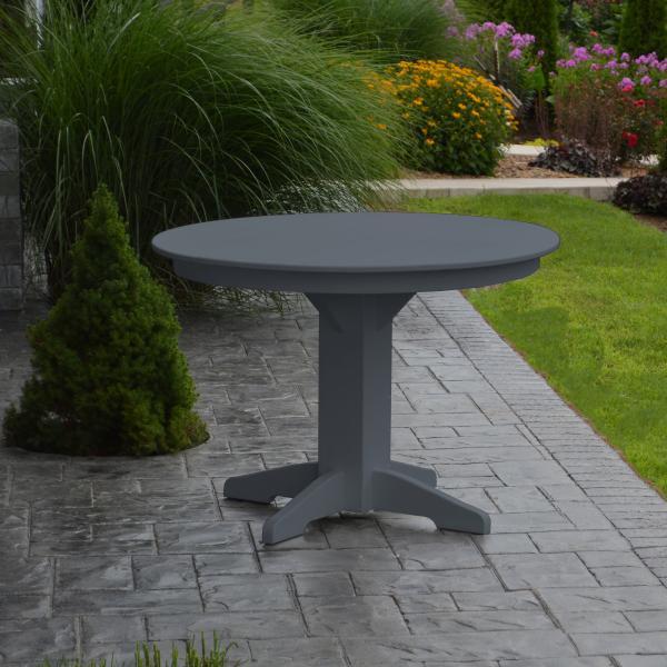 A &amp; L Furniture Recycled Plastic Round Dining Table Table 33" / Aruba Blue