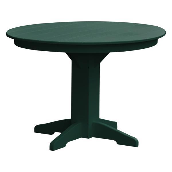 A &amp; L Furniture Recycled Plastic Round Dining Table Table 33" / Aruba Blue