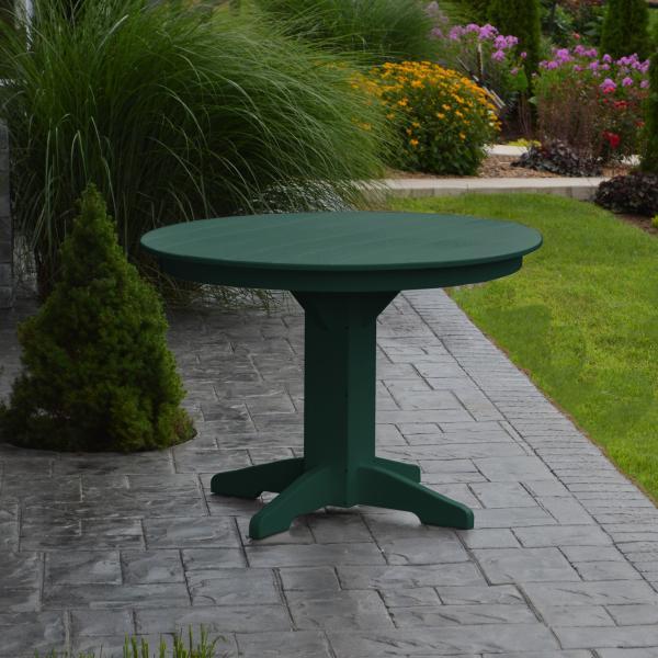 A &amp; L Furniture Recycled Plastic Round Dining Table Table 33" / Aruba Blue