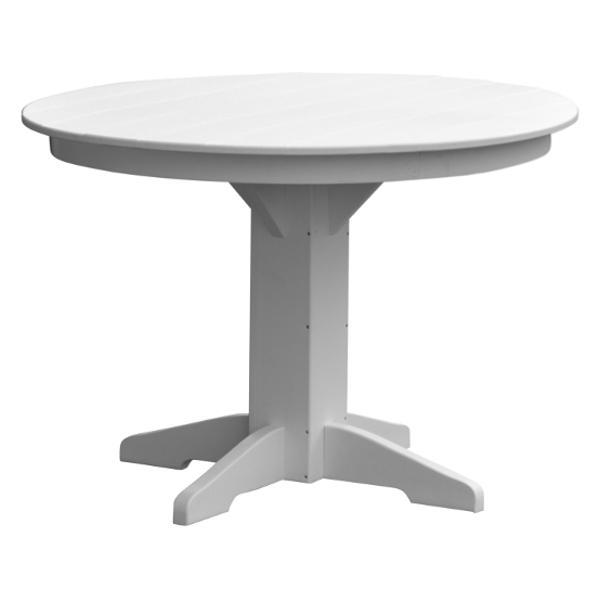 A &amp; L Furniture Recycled Plastic Round Dining Table Table 33" / Aruba Blue