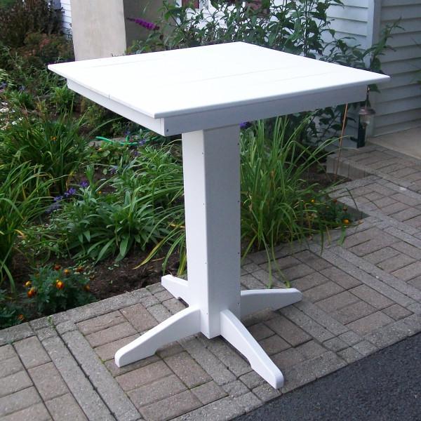 A &amp; L Furniture Recycled Plastic Square Bar Table Bar Table 33" / Aruba Blue / No