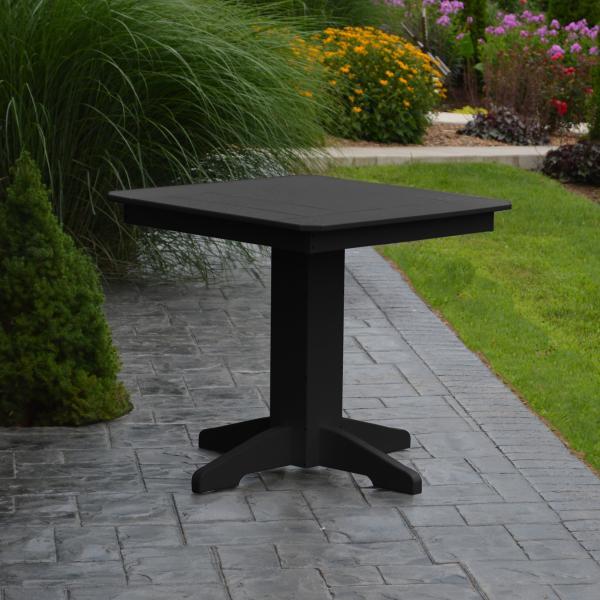 A &amp; L Furniture Recycled Plastic Square Dining Table Table 33" / Aruba Blue