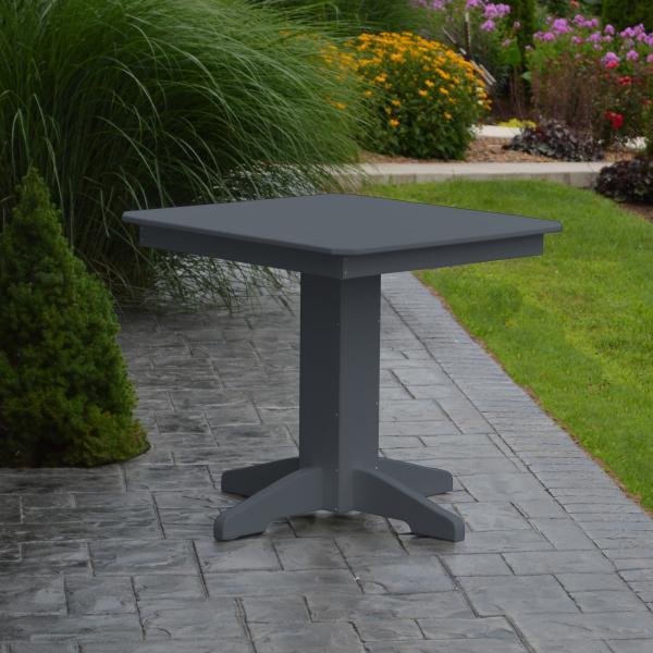 A &amp; L Furniture Recycled Plastic Square Dining Table Table 33" / Aruba Blue