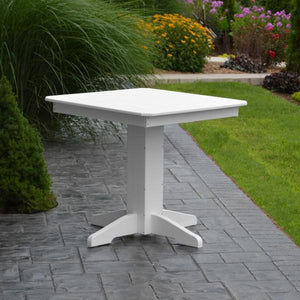 A & L Furniture Recycled Plastic Square Dining Table Table 33" / Aruba Blue