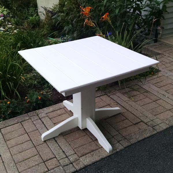 A &amp; L Furniture Recycled Plastic Square Dining Table Table 33" / Aruba Blue