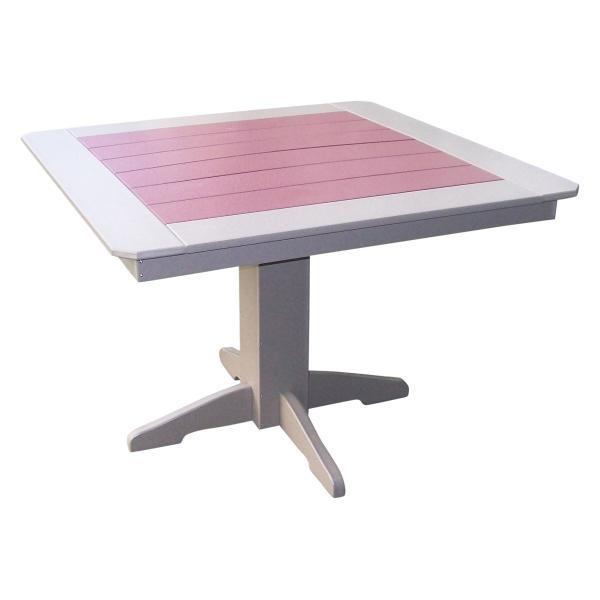 A &amp; L Furniture Recycled Plastic Square Dining Table Table 33" / Aruba Blue
