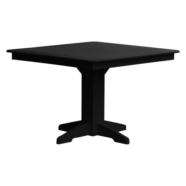 A &amp; L Furniture Recycled Plastic Square Dining Table Table 33" / Aruba Blue
