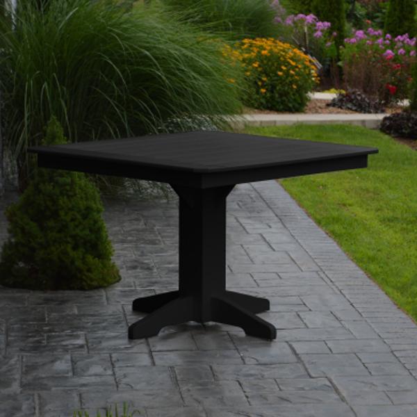 A &amp; L Furniture Recycled Plastic Square Dining Table Table 33" / Aruba Blue