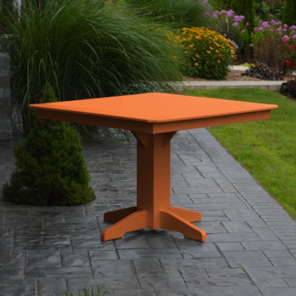 A &amp; L Furniture Recycled Plastic Square Dining Table Table 33" / Aruba Blue