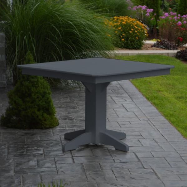 A &amp; L Furniture Recycled Plastic Square Dining Table Table 33" / Aruba Blue