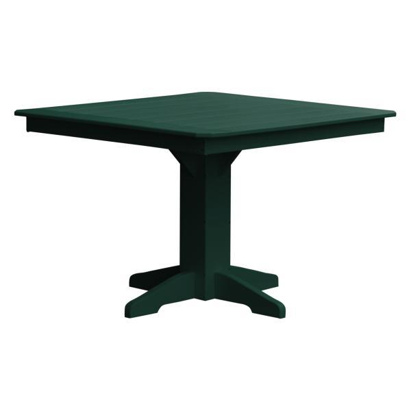 A &amp; L Furniture Recycled Plastic Square Dining Table Table 33" / Aruba Blue