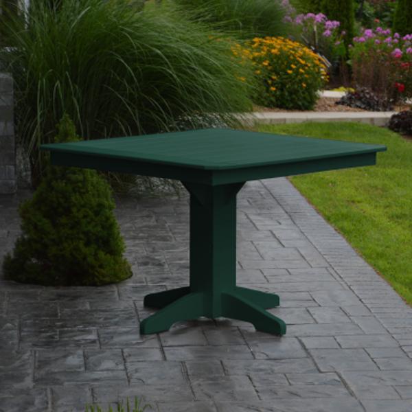 A &amp; L Furniture Recycled Plastic Square Dining Table Table 33" / Aruba Blue