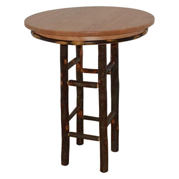 A &amp; L Furniture Round Hickory Bar Table Table 33" / Natural