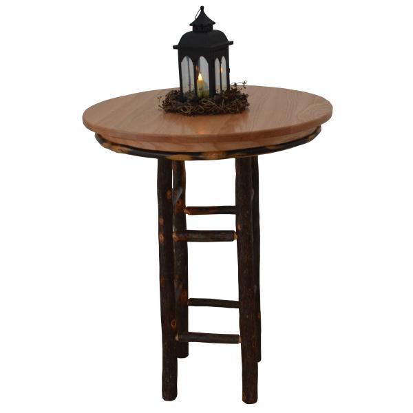 A &amp; L Furniture Round Hickory Bar Table Table 33" / Natural