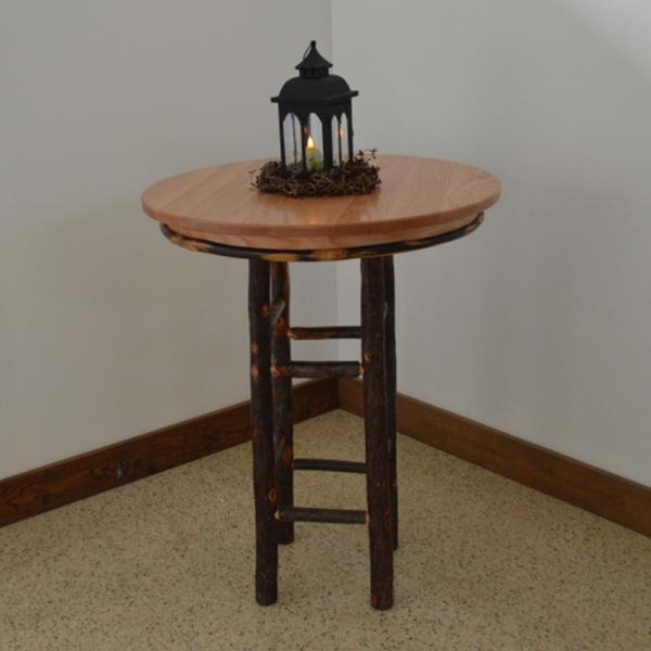 A &amp; L Furniture Round Hickory Bar Table Table 33" / Natural