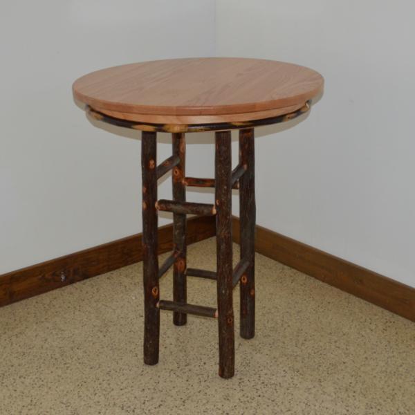 A &amp; L Furniture Round Hickory Bar Table Table 33" / Natural