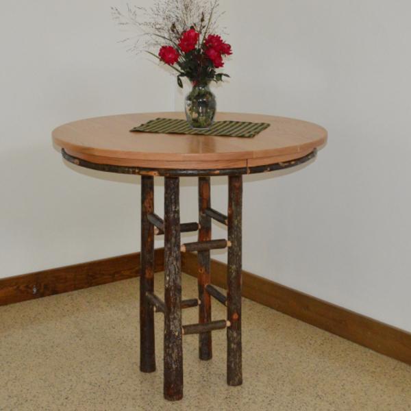 A &amp; L Furniture Round Hickory Bar Table Table 33" / Natural