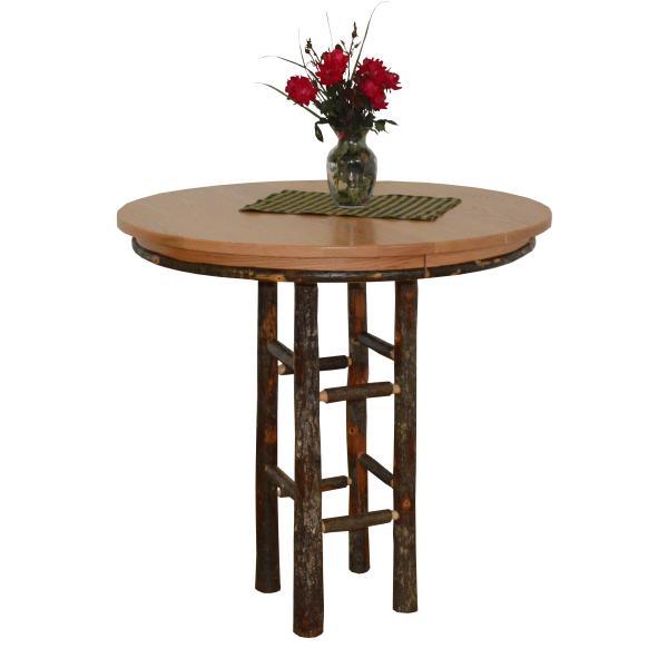 A &amp; L Furniture Round Hickory Bar Table Table 42" / Natural