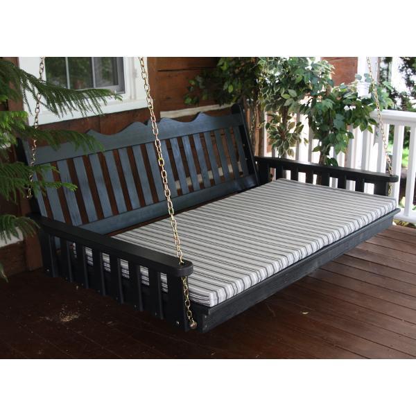 A &amp; L Furniture Royal English Yellow Pine Swing Bed Size 6ft and 75” Swing Beds 6ft / Unfinished / No