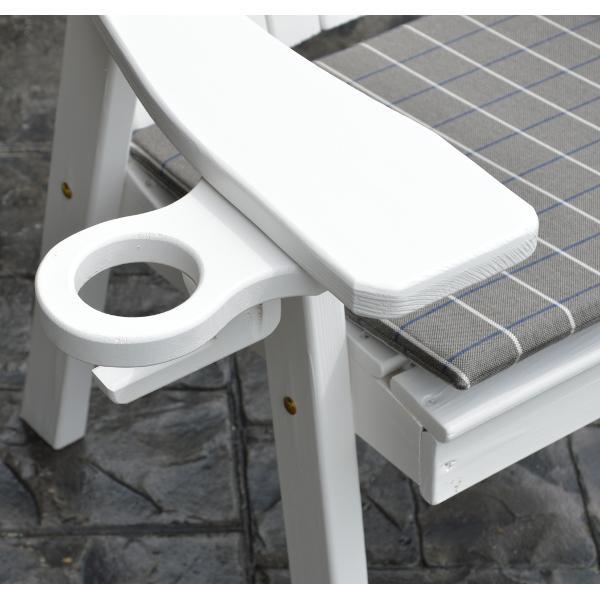 A &amp; L Furniture Solid Knotfree Yellow Pine Cupholder Cup Holders White