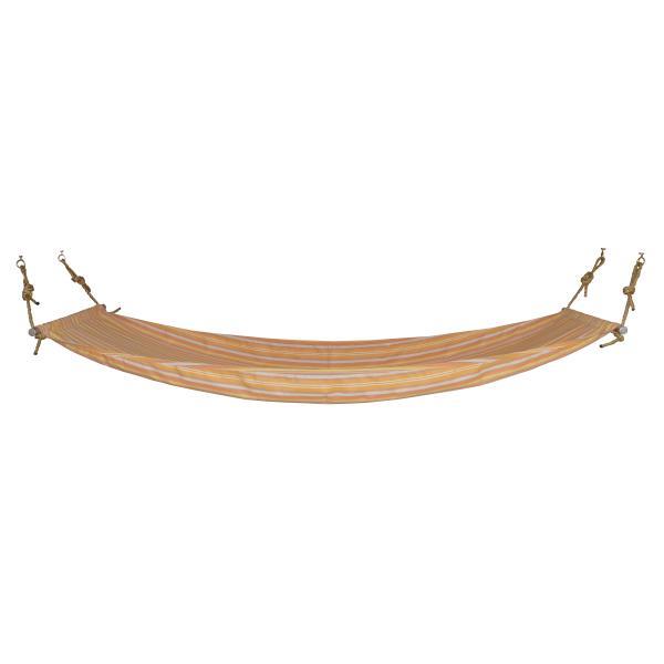 A & L Furniture Twin Hammock with Mounting Hardware Hammock Twin / Orange Stripe
