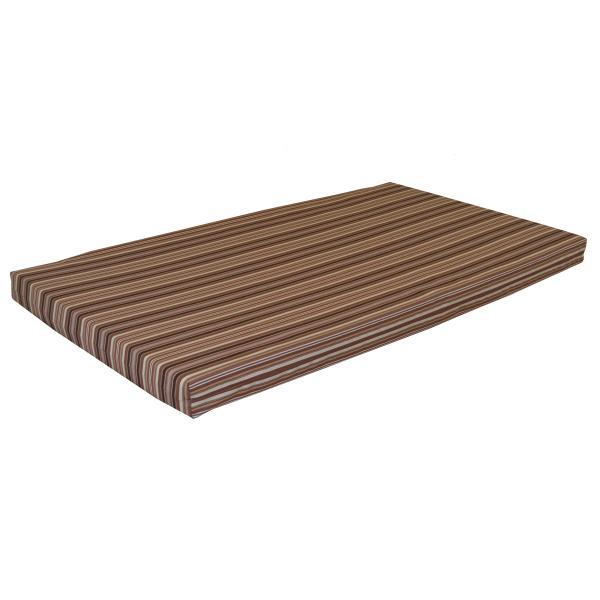 A &amp; L Furniture VersaLoft Bed Cushion 4" Thick Cushions &amp; Pillows Twin / Maroon Stripe