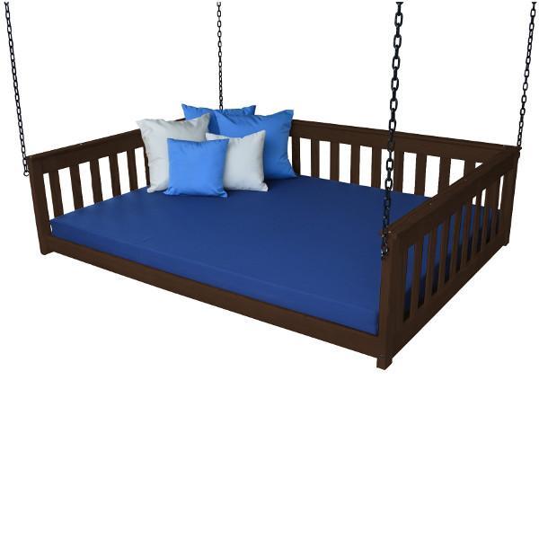 A &amp; L Furniture VersaLoft Mission Hanging Daybed with Chain Daybed Full / Rich Tobacco