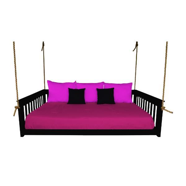 A &amp; L Furniture VersaLoft Mission Hanging Daybed with Rope Daybed Full / Black