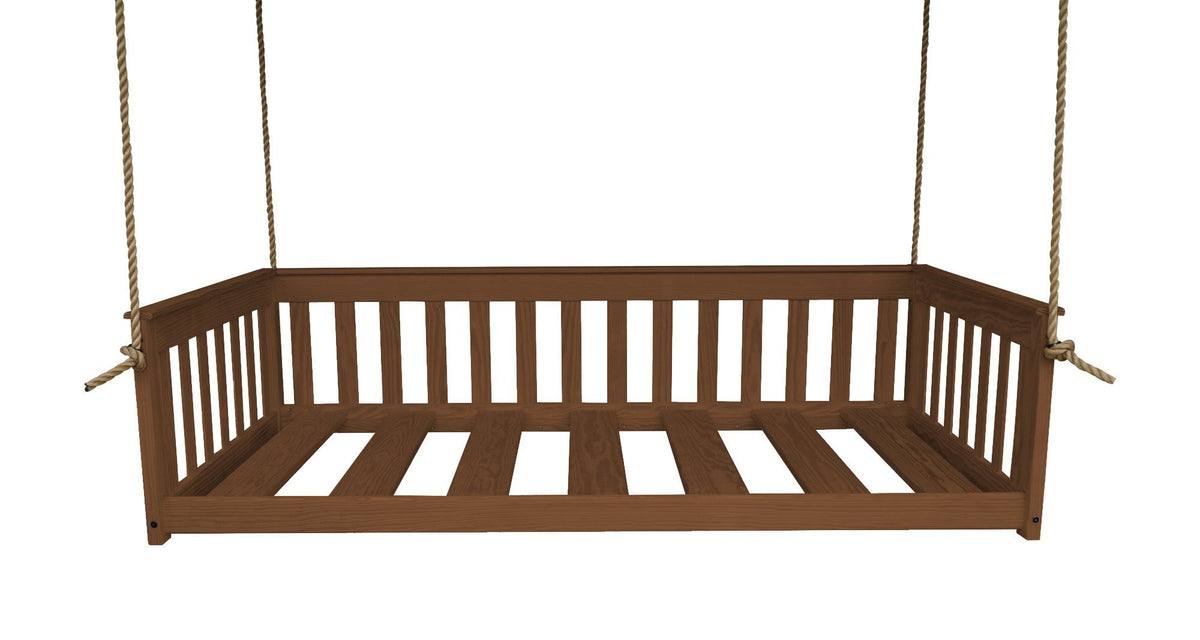 A &amp; L Furniture VersaLoft Mission Hanging Daybed with Rope Daybed Twin / Asbury