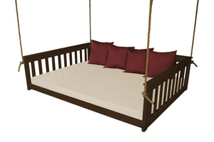 A & L Furniture VersaLoft Mission Hanging Daybed with Rope Daybed Twin / Coffee